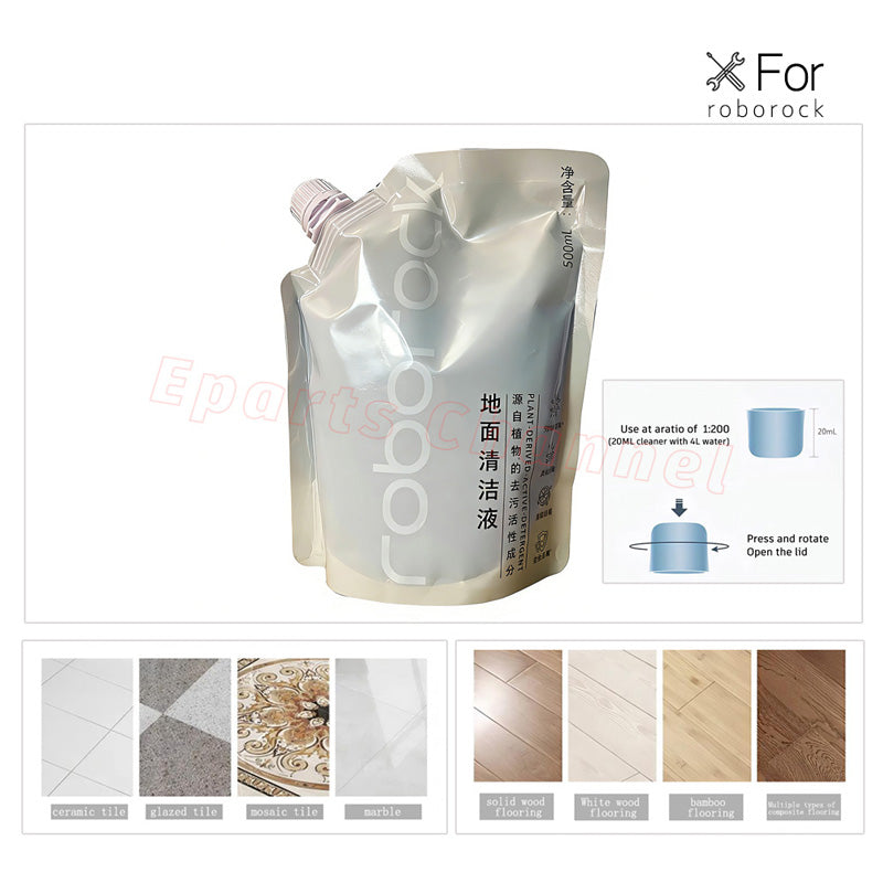 Original Floor Cleaning Solution for Roborock S8 MaxV Ultra Qrevo MaxV Flexi Pro Dyad Pro Q8 MAX Vacuum Mops Antibacterial