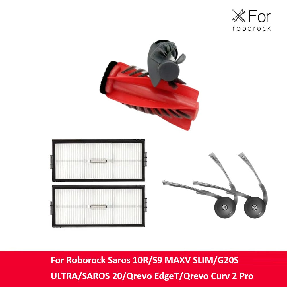 Replacement Parts for Roborock Saros 10R / S9 MaxV Slim / G20S Ultra – Brushes, Mops, Filters & Dust Bags，Dustbin, Main Brush Cover, Deodorizatipn Module