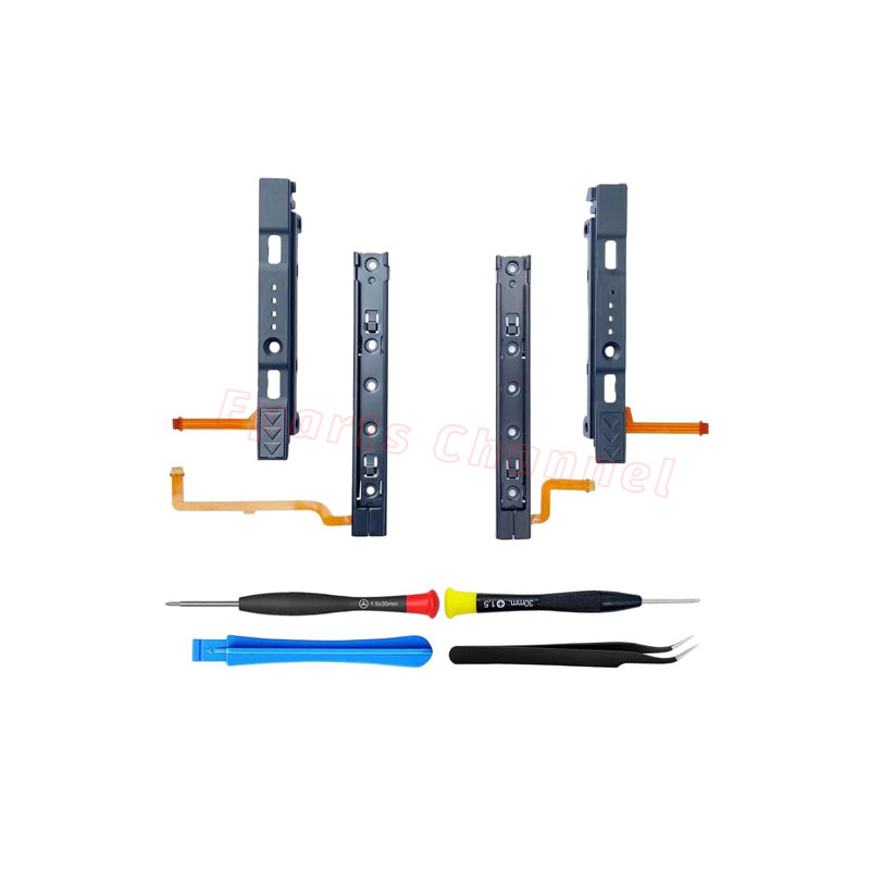 Original Repart Part Replacement Right and Left Slide Rail with Flex Cable for Nintendo Switch Console JoyCon NS OLED Accessory