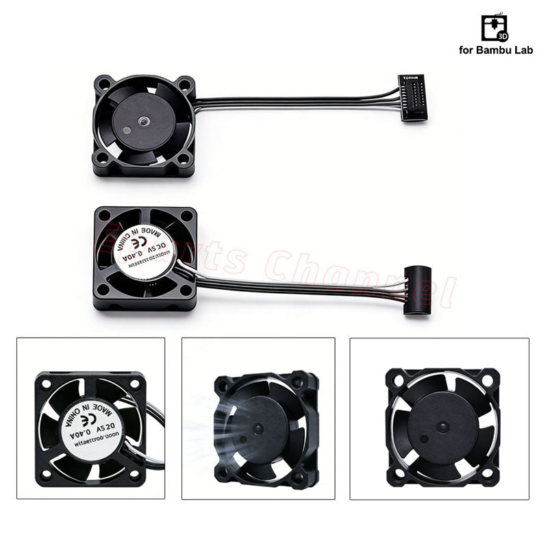 Suitable For Bambu Lab A1/X1/P1 Hot-End Cooling Rapid Cooling 2510 Fan Compatible Bambu X1C P1S P1P A1 3D Printer Accessories