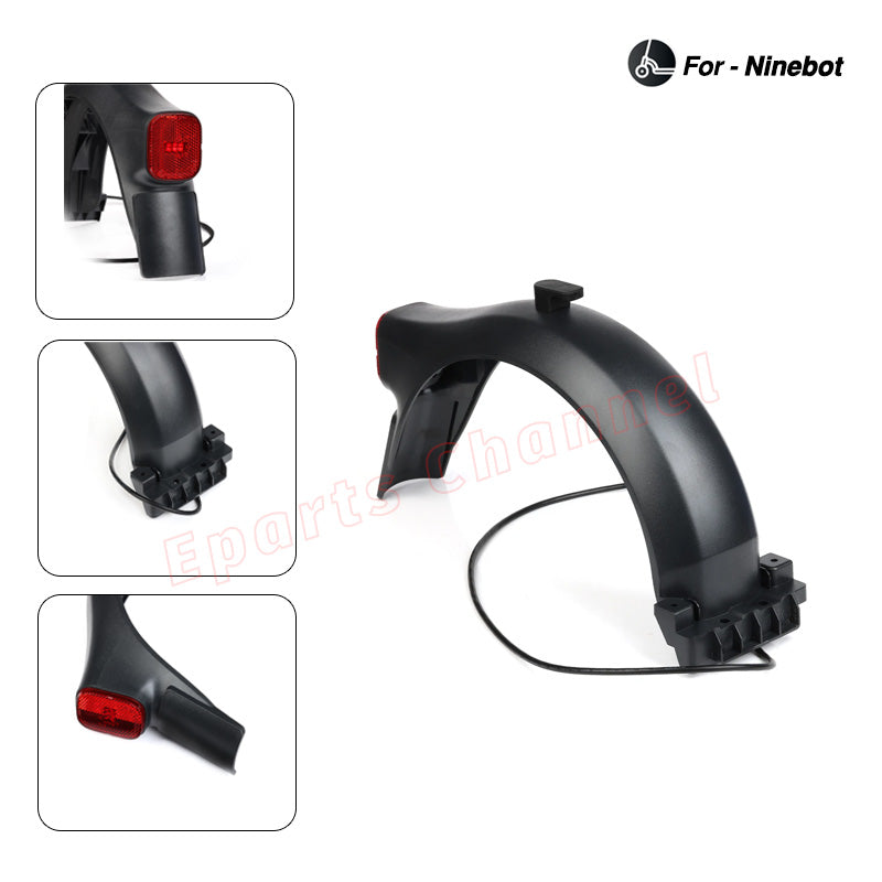 Original Rear Fender For Ninebot F40 F30 F40D Kicksooter F30D F30E Electric Scooter Mud Guard Frame and Taillight Assembly Parts