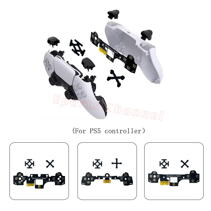GEARZ Face Buttons Clicky Kit for ps5  Controller, Custom Tactile Dpad Action Buttons Mechanical micro-motion Click  Kit