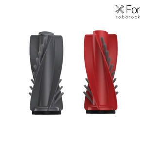 Two replacement main brushes in black and red for Roborock Qrevo Curv 2 Flow