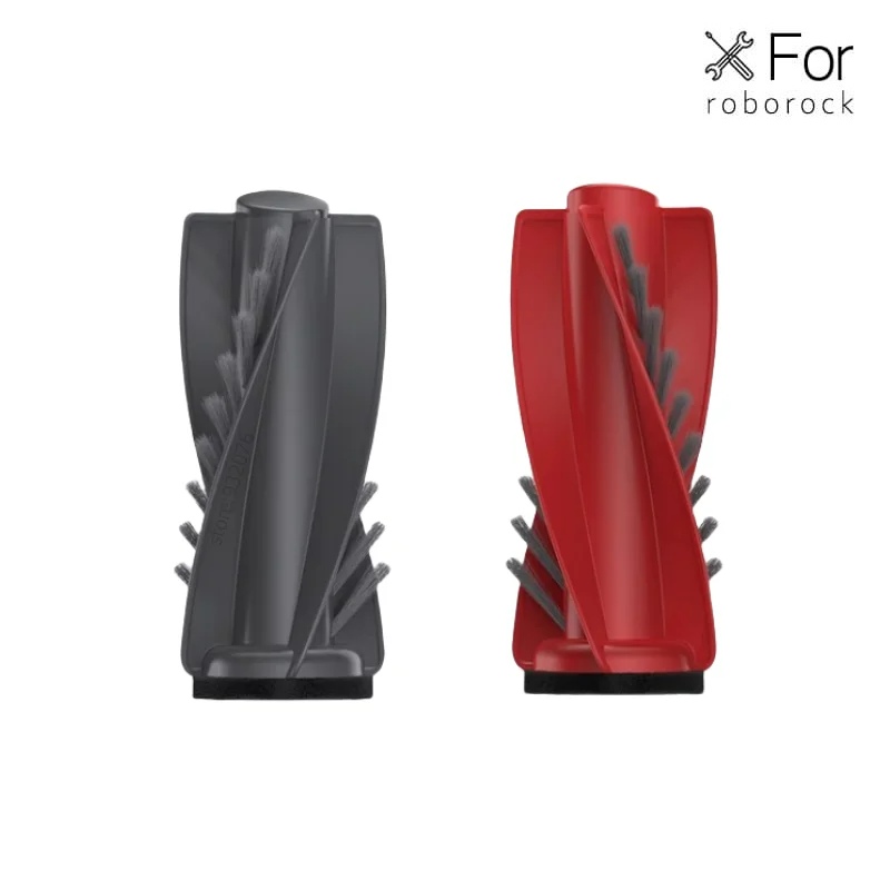 Two main brushes in black and red for Roborock Qrevo 2 Pro