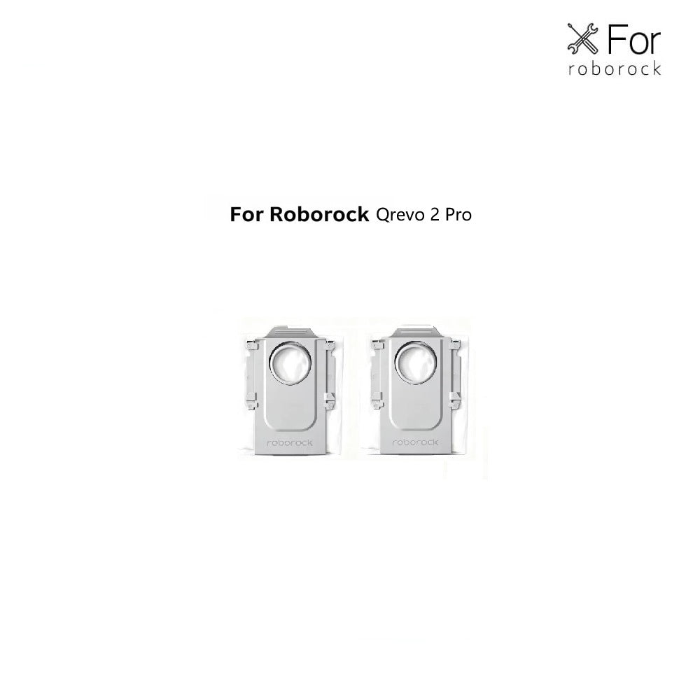 Two replacement dust bags for Roborock Qrevo 2 Pro