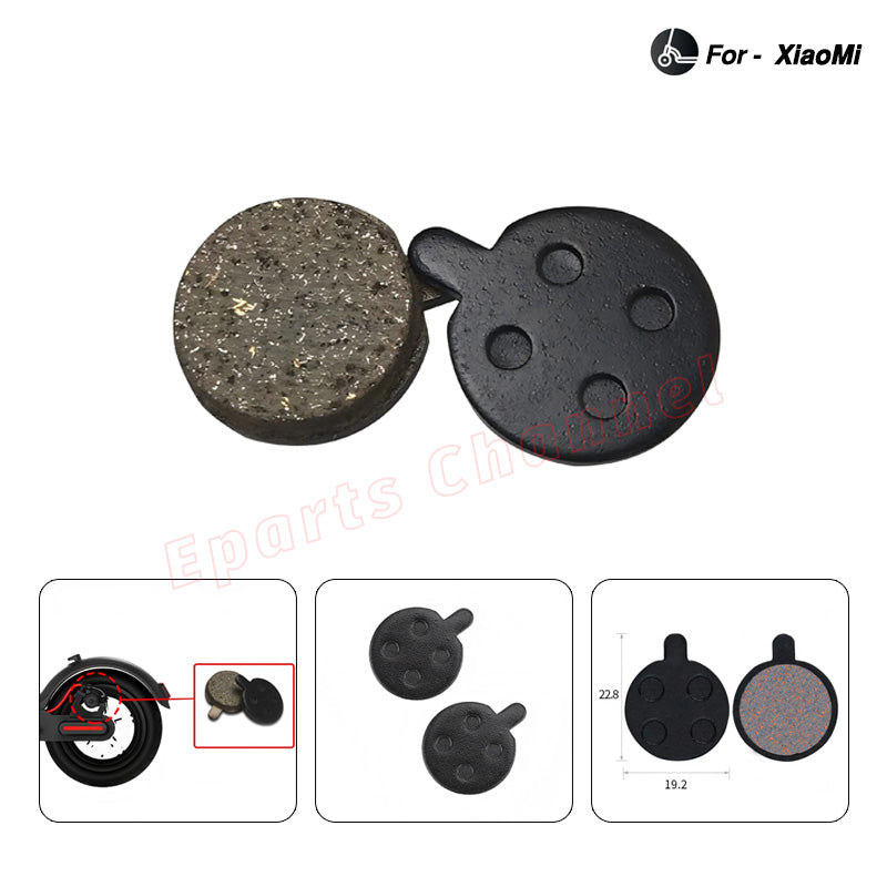 Electric Scooter Disc Brake Pads for Xiaomi Pro Pro2 1S Essential Rear Wheel Pro Brake Disc Friction Plates Caliper Accessories