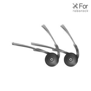 Two gray replacement side brushes for Roborock Qrevo Edge 2 and Qrevo EdgeT