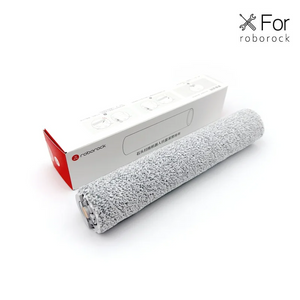 Grey replacement cleaning roller for Roborock Qrevo Curv 2 Flow with retail packaging