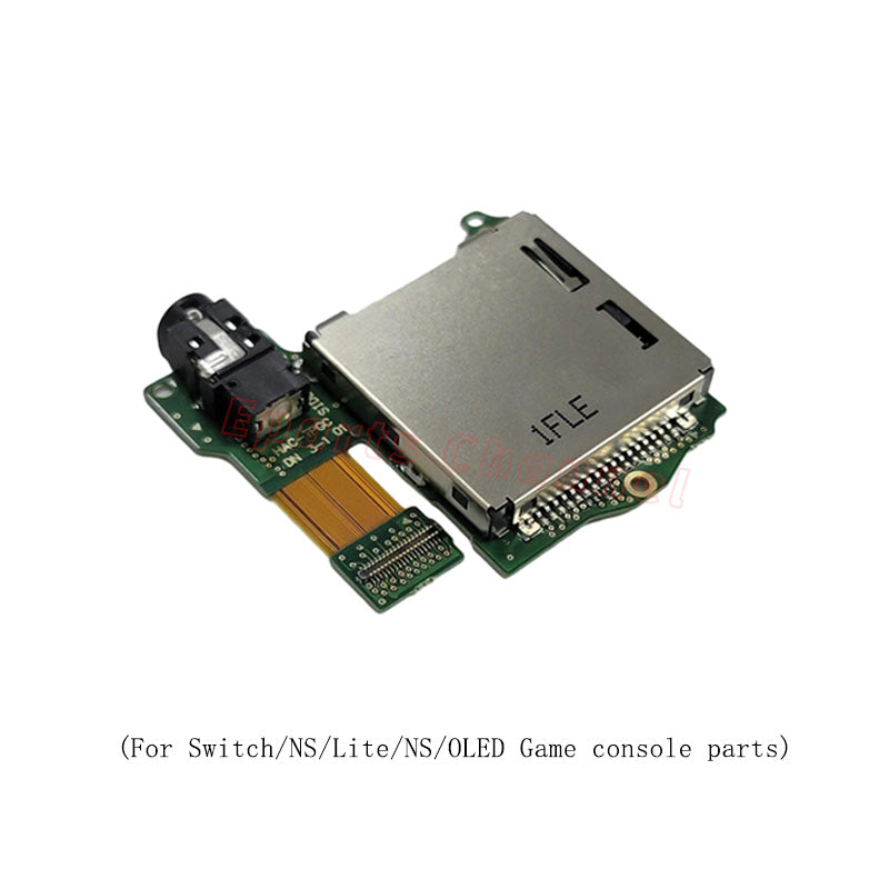 Game Card Slot Board Game Console Replacement Parts for Switch NS Lite NS OLED Game Cartridge Socket Reader w PCB Earphone Jack