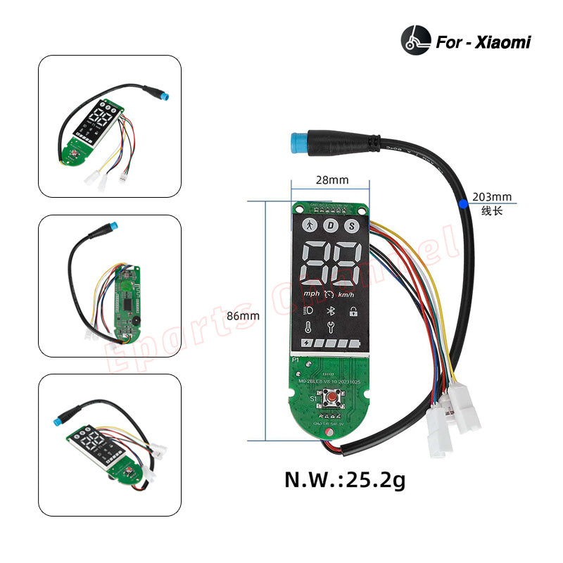 4 Pro Dashboard Circuit Board Instrument Bluetooth for Xiaomi 4 Pro Electric Scooter Display Control Panel Kickscooter Parts