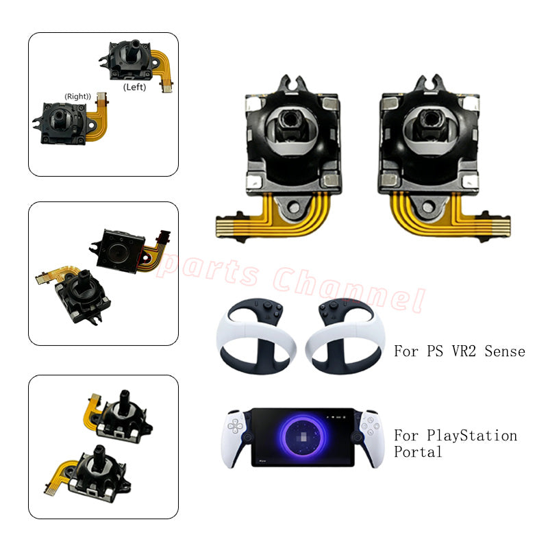 1pair Left and Right HALL joystick for SONY PS Portal PS VR2 Sense Controller Handle Hall Operating Direction Stick