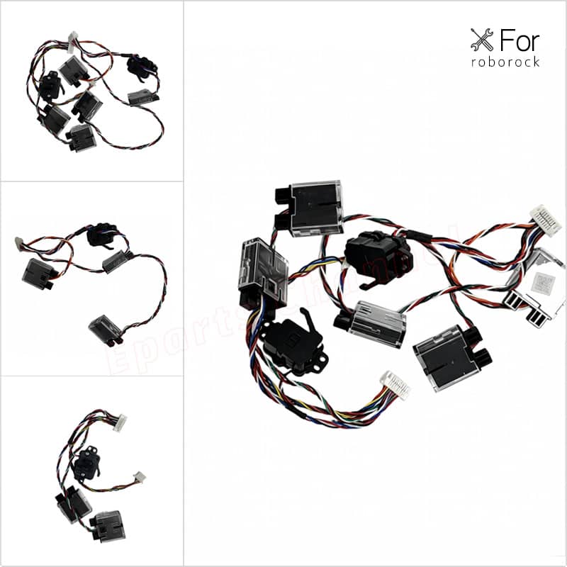 Right and Left Cliff Sensors with Bumper for Roborock Qrevo MaxV | Vacuum Cleaner Spare Part