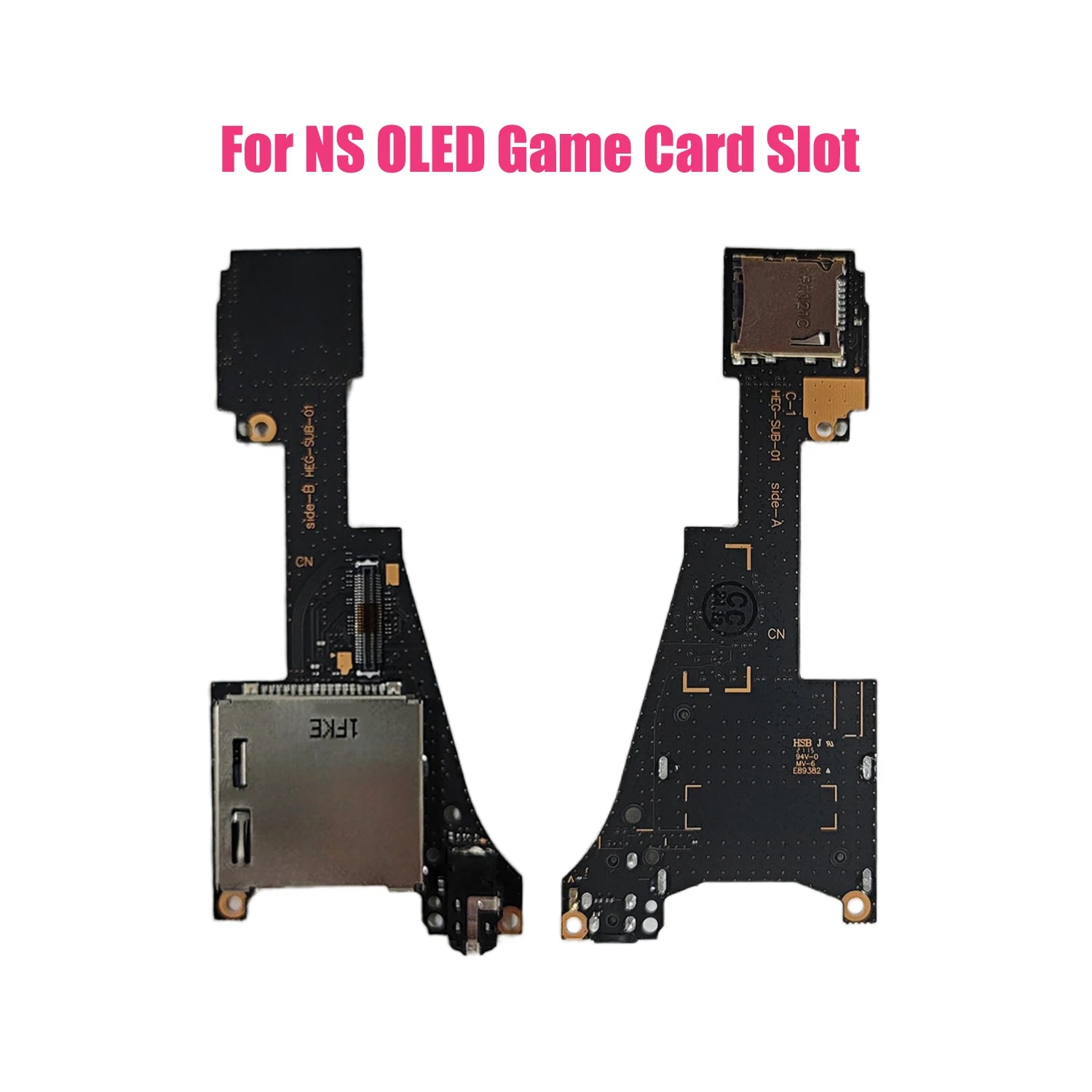 Game Card Slot Board Game Console Replacement Parts for Switch NS Lite NS OLED Game Cartridge Socket Reader w PCB Earphone Jack