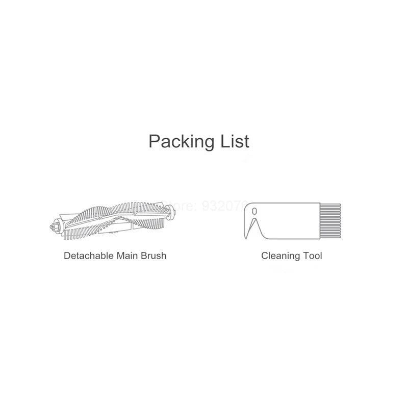 Main Brush for Roborock S5 S6 S5 Max S6 MaxV S6 Pure E20 E35 C10 XiaoWa Vacuum Cleaner Spare Parts Replacement