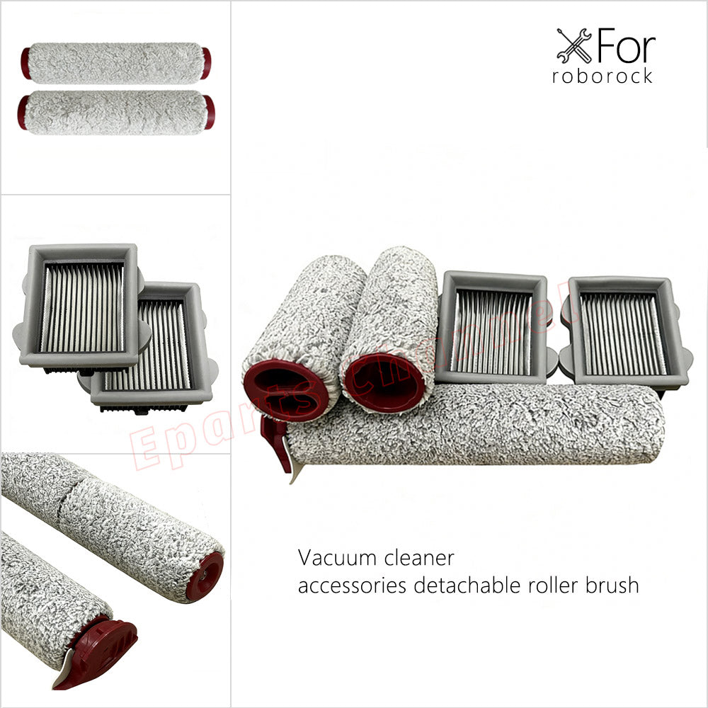 Wireless Floor Scrubber Vacuum Cleaner Parts Detachable Roller Brush HEPA Filter for Roborock Dyad Pro Accessories