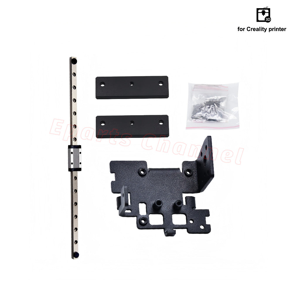 For Ender 3 v3 se X/Y Axis 3D Printer Parts Guide Upgrade Kit Hotend Kit Brass Nozzle Single Rail MGN9H 300mm Length