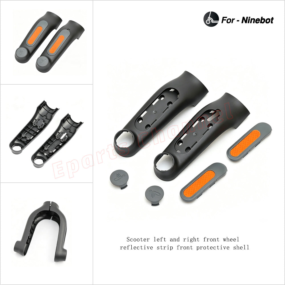 Front Protect Shell For Ninebot F20 F25 F30 F40 Electric Scooter Left Right Front Wheel Reflective Article Parts Accessories