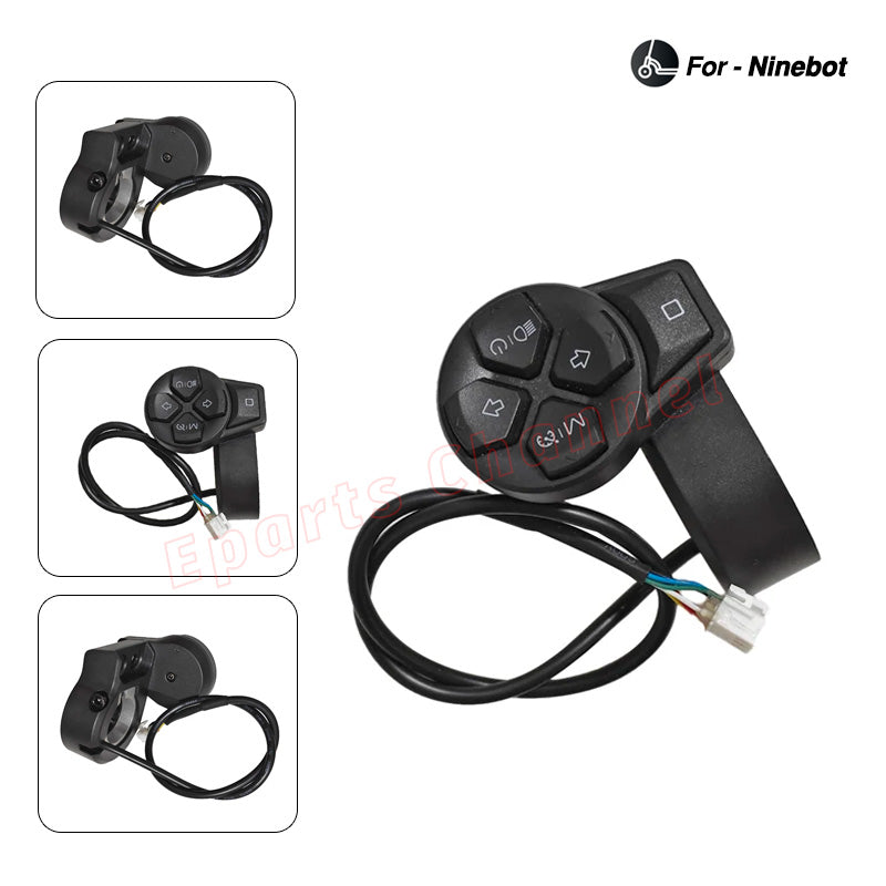 Ninebot F3 / F3 Pro Rotary Knob Switch ¨C Turn Signal & Display Control Switch Replacement | Electric Scooter Parts - Replacement Part