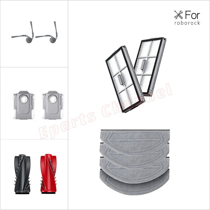 Roborock Saros 20 Sonic Accessories Hepa Filter Main / Side Brush Mop Dust Bag For S10 MaxV Ultra Spare Parts