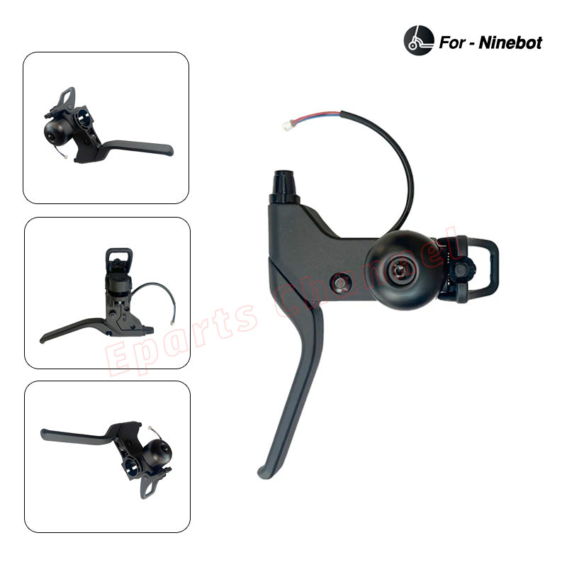 Brake Lever & Bell Handle for Ninebot C2 Pro | Kids Electric Scooter Mechanical Brake Accessory - Replacement Part