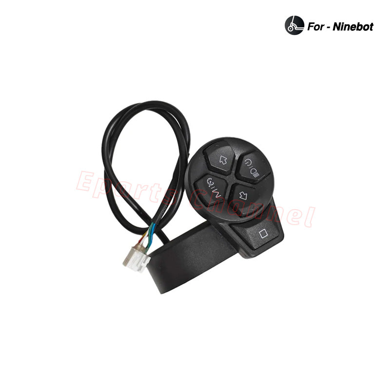 Ninebot F3 / F3 Pro Rotary Knob Switch ¨C Turn Signal & Display Control Switch Replacement | Electric Scooter Parts - Replacement Part